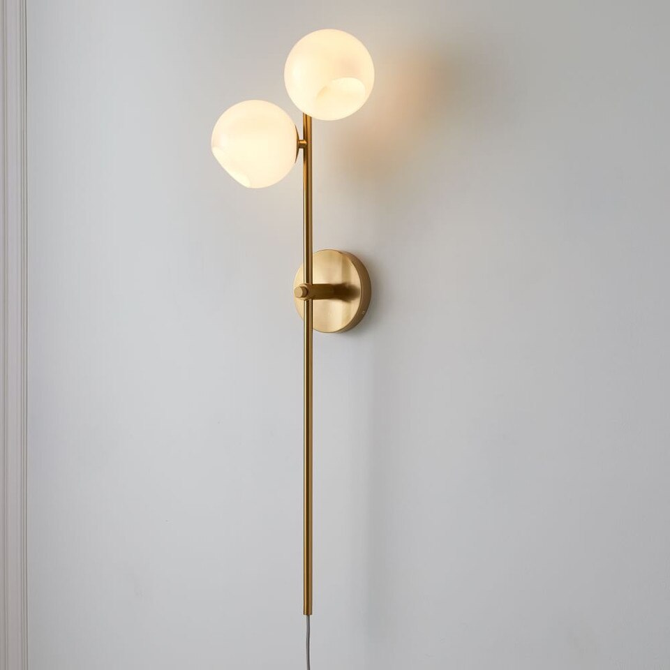 Staggered Glass 2Light PlugIn Sconce West Elm Australia